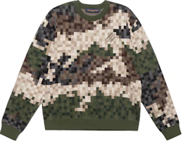 Order LOUIS VUITTON SS24 Pharrell Camo Letter Jacquard Crewneck Sweatshirt Multicolor Men 1AFIVT