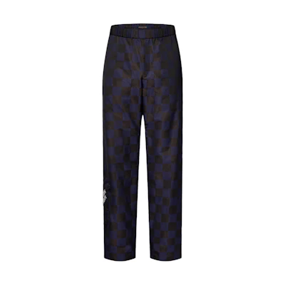 LOUIS VUITTON SS24 Pharrell Capsule Check Embroidered Straight Pants Men Multicolor 1AFJA8