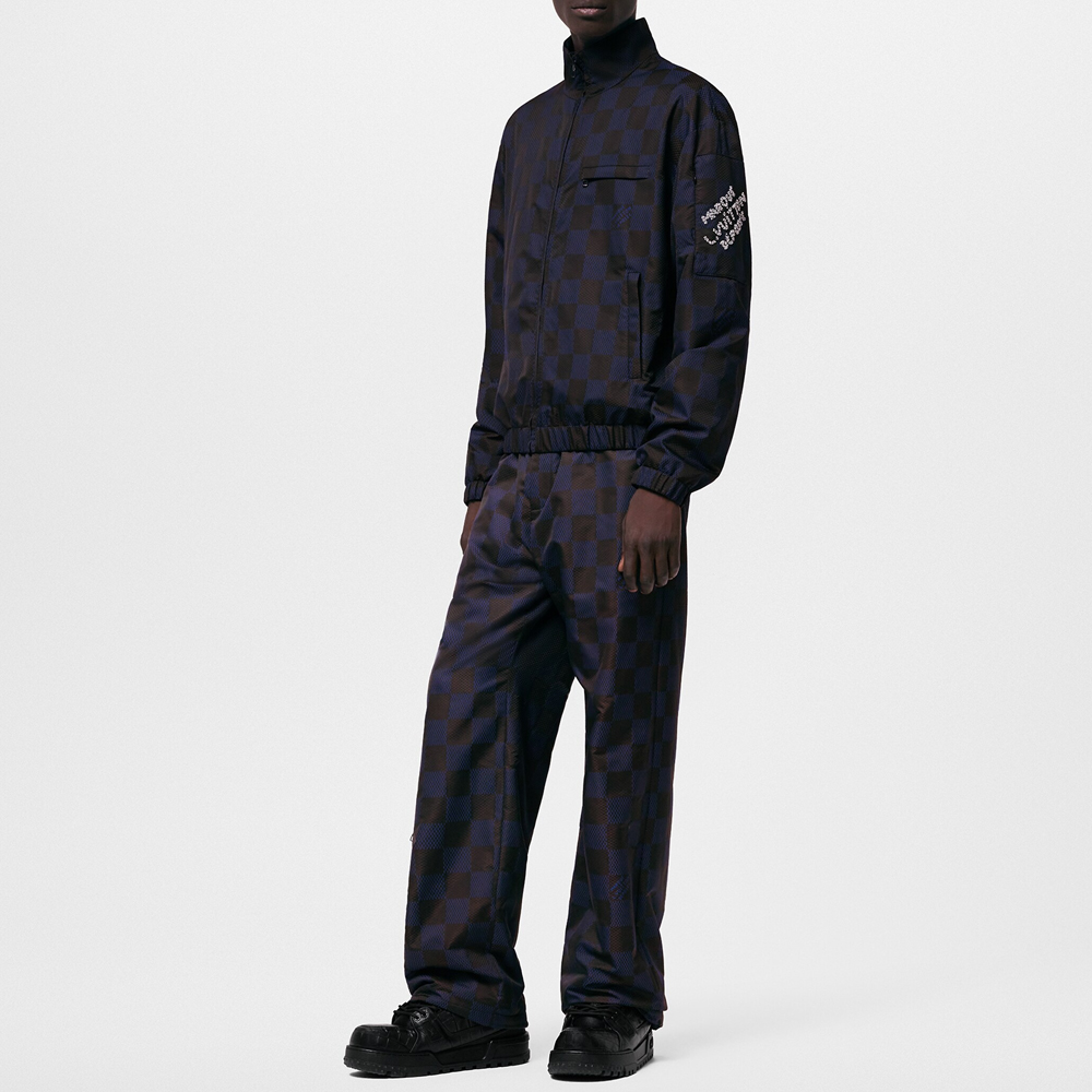 Lookbook 路易威登 SS24 Pharrell 系列刺繡格紋直筒褲 男 多色 1AFJA8