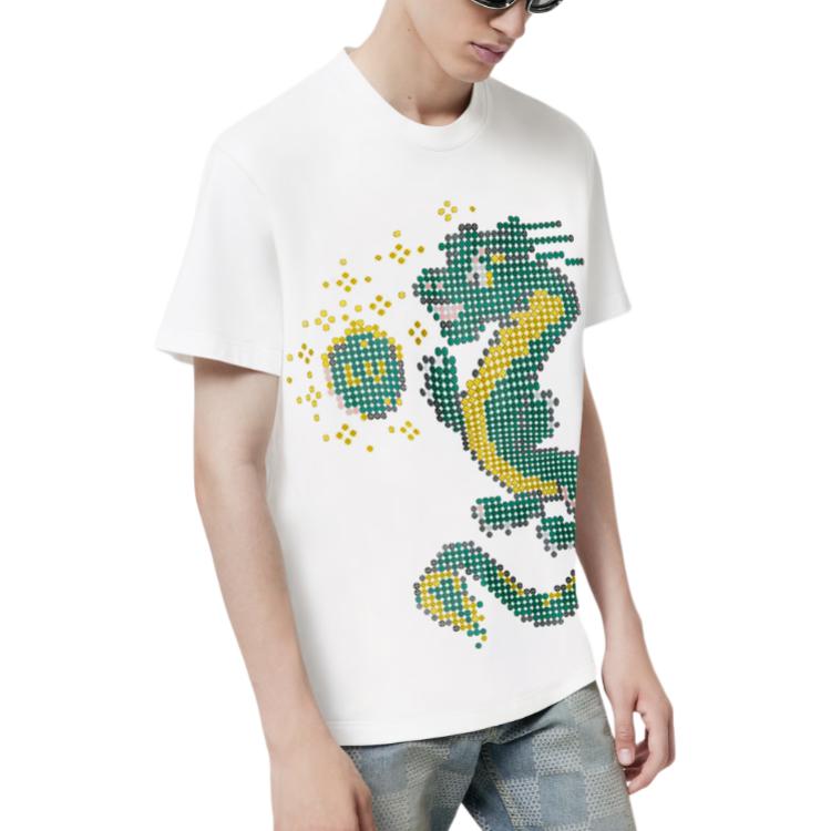 LOUIS VUITTON SS24 Pharrell Collab Cartoon Print White T-Shirt Men. 1AFJFX 圖 3