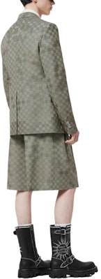 루이비통 SS24 퍼렐 콜라보 체크 울 와이드 팬츠 그린. 1AFIZI Shop 루이비통 SS24 퍼렐 콜라보 체크 울 와이드 팬츠 그린. 1AFIZI