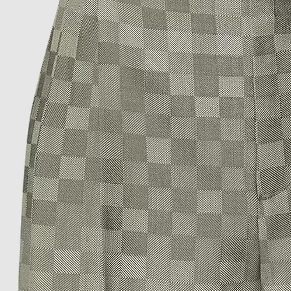 Cheap 루이비통 SS24 퍼렐 콜라보 체크 울 와이드 팬츠 그린. 1AFIZI