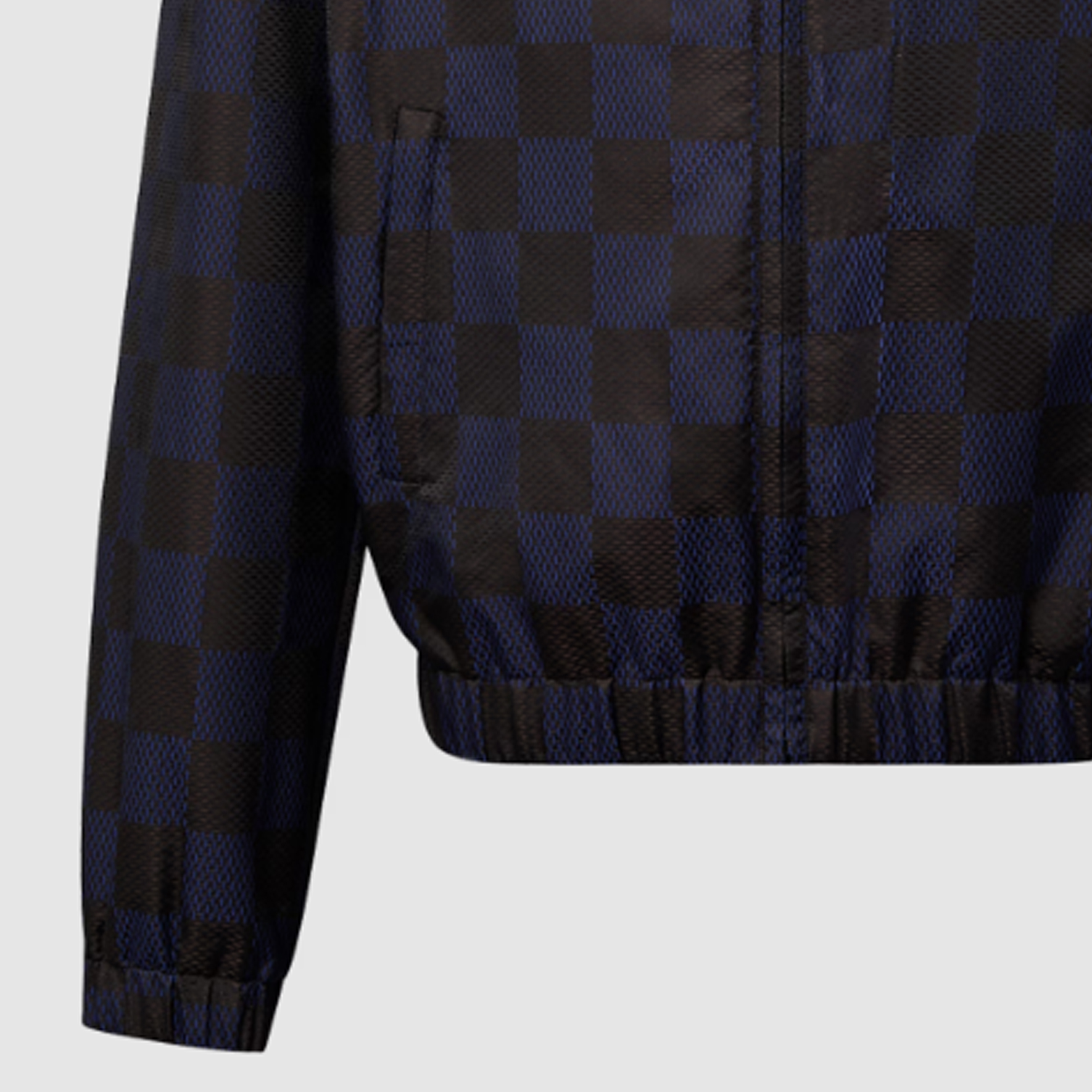 LOUIS VUITTON SS24 Pharrell Collab Checkered Embroidered Zip Jacket Blue Mens. 1AFHVN 圖 8