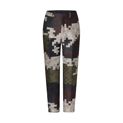 LOUIS VUITTON SS24 Pharrell Collab Green Checkered Pocket Straight Pants Men 1AFIYA