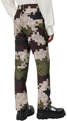 루이비통 SS24 퍼렐 협업 그린 체크 포켓 스트레이트 팬츠 남성용 1AFIYA Shop 루이비통 SS24 퍼렐 협업 그린 체크 포켓 스트레이트 팬츠 남성용 1AFIYA