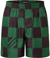 LOUIS VUITTON SS24 Pharrell Collab Letter Jacquard Elastic Shorts Green Men. 1AFJ63 LOUIS VUITTON SS24 Pharrell Collab Letter Jacquard Elastic Shorts Green Men. 1AFJ63