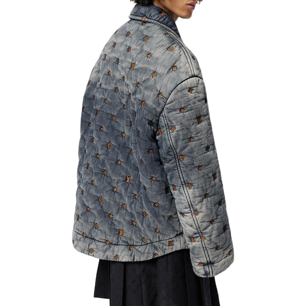 Purchase Chaqueta Vaquera Suelta Azul Louis Vuitton SS24 Pharrell Logo Bordado. 1AFJCO