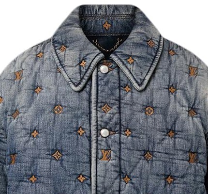 Chaqueta Vaquera Suelta Azul Louis Vuitton SS24 Pharrell Logo Bordado. 1AFJCO Sizing Chaqueta Vaquera Suelta Azul Louis Vuitton SS24 Pharrell Logo Bordado. 1AFJCO