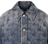 Sizing Chaqueta Vaquera Suelta Azul Louis Vuitton SS24 Pharrell Logo Bordado. 1AFJCO