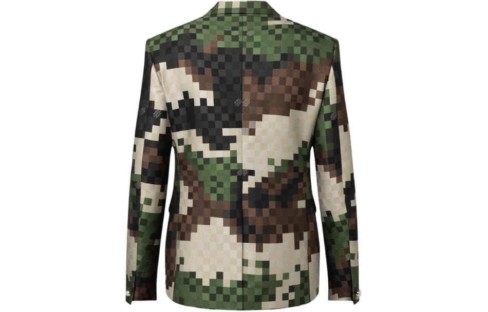 Lookbook ルイヴィトン SS24 ファレルコラボ マルチカラーカモ プラッド長袖ブレザーメンズ. 1AFIBI