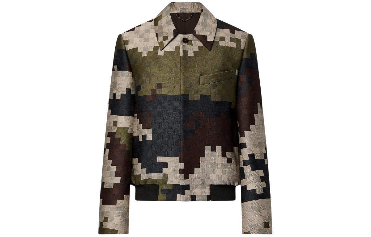 LOUIS VUITTON SS24 Pharrell Collab Multicolor Check Button Short Jacket Men 1AFIF9