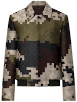 LOUIS VUITTON SS24 Pharrell Collab Multicolor Check Button Short Jacket Men 1AFIF9 LOUIS VUITTON SS24 Pharrell Collab Multicolor Check Button Short Jacket Men 1AFIF9