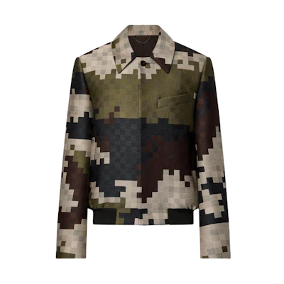 LOUIS VUITTON SS24 Pharrell Collab Multicolor Check Button Short Jacket Men 1AFIF9