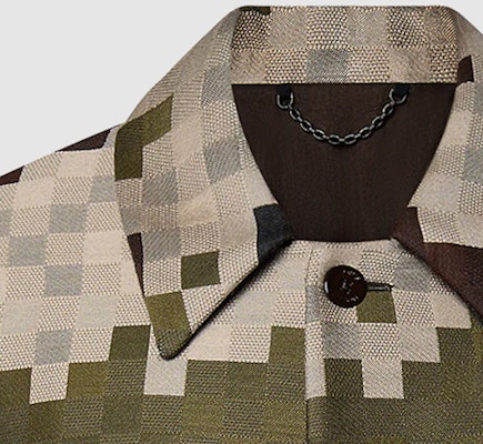 LOUIS VUITTON SS24 Pharrell Kolaborasi Jaket Pendek Lelaki Corak Kotak Multicolor 1AFIF9 Sizing LOUIS VUITTON SS24 Pharrell Kolaborasi Jaket Pendek Lelaki Corak Kotak Multicolor 1AFIF9