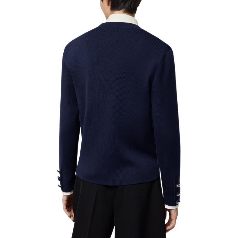 LOUIS VUITTON SS24 Pharrell Collab Navy Blue V-Neck Knit Cardigan  Sweater. 1AFIUH 圖 4