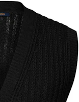 Cheap LOUIS VUITTON SS24 Pharrell Collab Solid V-Neck Casual Knit Vest Black Men’s. 1AFIVD