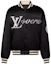 Order LOUIS VUITTON SS24 Pharrell Kolaborasi Jaket Baseball Bergaris Hitam Bordir. 1AFHWP
