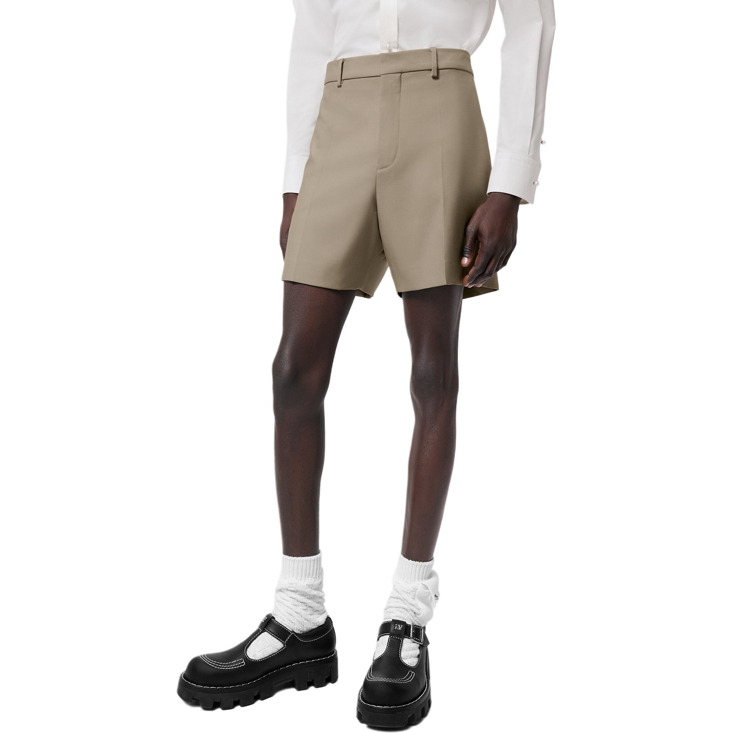 Purchase 路易威登 SS24 Pharrell 聯名款 米色羊毛修身短褲 1AFIZ0