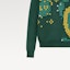 Sizing Louis Vuitton SS24 Pharrell Kolaborasi Sweatshirt Corak Jacquard Hijau. 1AFIXS