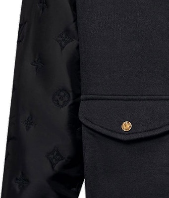 ルイヴィトン SS24 ファレルコラボ ロゴ刺繍フーディージャケット ブラック 1AFJF9 Purchase ルイヴィトン SS24 ファレルコラボ ロゴ刺繍フーディージャケット ブラック 1AFJF9