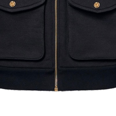 ルイヴィトン SS24 ファレルコラボ ロゴ刺繍フーディージャケット ブラック 1AFJF9 Sizing ルイヴィトン SS24 ファレルコラボ ロゴ刺繍フーディージャケット ブラック 1AFJF9