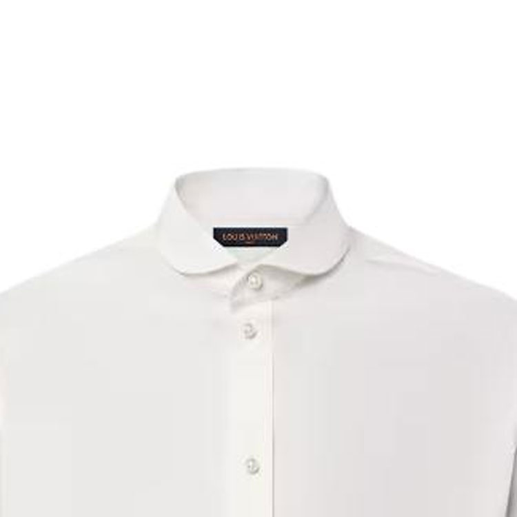 Louis Vuitton SS24 Pharrell Exclusive Beaded Button Slim Fit Shirt White Mens. 1AFJE4 圖 5