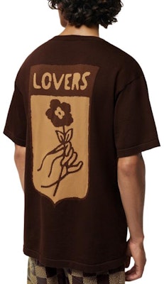 루이비통 SS24 퍼렐 레터 카툰 프린트 루즈핏 티 브라운 1AFIWW Sizing 루이비통 SS24 퍼렐 레터 카툰 프린트 루즈핏 티 브라운 1AFIWW