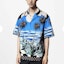 Lookbook 路易威登SS24蓝色风景印花男士宽松短袖衬衫 1AFQYH