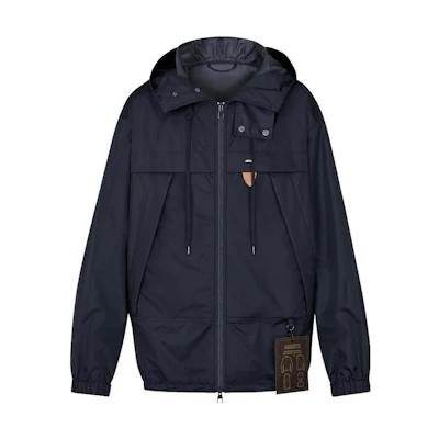 Louis Vuitton SS24 Solid Zip Hoodie Jacket Navy Blue 1A5CWF