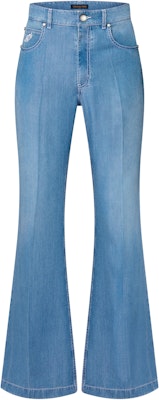 LOUIS VUITTON SS24 Seluar Flare Biru Logo Sulam Lelaki. 1AFQWO Buy LOUIS VUITTON SS24 Seluar Flare Biru Logo Sulam Lelaki. 1AFQWO