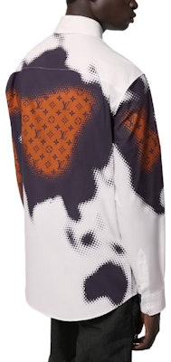 ルイ・ヴィトン SS24 メンズ 白ロゴプリント 長袖シャツ ボタンアップトップス。 1AFAWL Sizing ルイ・ヴィトン SS24 メンズ 白ロゴプリント 長袖シャツ ボタンアップトップス。 1AFAWL
