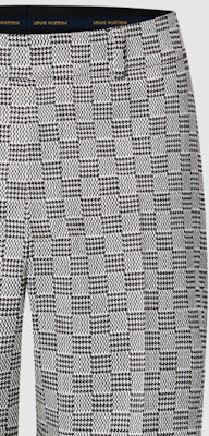 Louis Vuitton SS24 x Pharrell Patchwork Houndstooth Slim Fit Shorts Multicolor Men. 1AFIZ7 Lookbook Louis Vuitton SS24 x Pharrell Patchwork Houndstooth Slim Fit Shorts Multicolor Men. 1AFIZ7