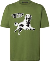LOUIS VUITTON SS25 Green Crewneck Cotton T-Shirt Standard Fit. 1AGJS2 LOUIS VUITTON SS25 Green Crewneck Cotton T-Shirt Standard Fit. 1AGJS2
