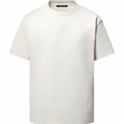路易威登 SS25 浮雕Logo象牙白圓領T恤 1AHCO0 Order 路易威登 SS25 浮雕Logo象牙白圓領T恤 1AHCO0