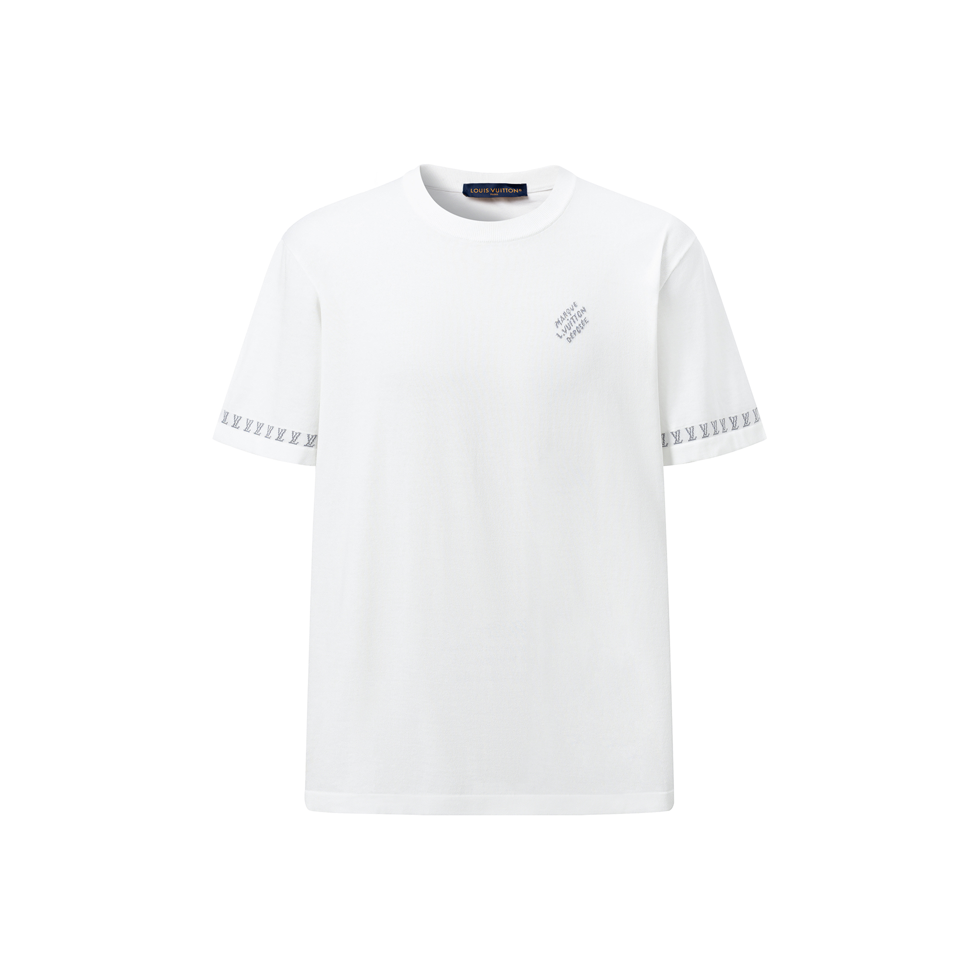 LOUIS VUITTON SS25 Alphabet Print Loose Fit White Tee 1AFQS9