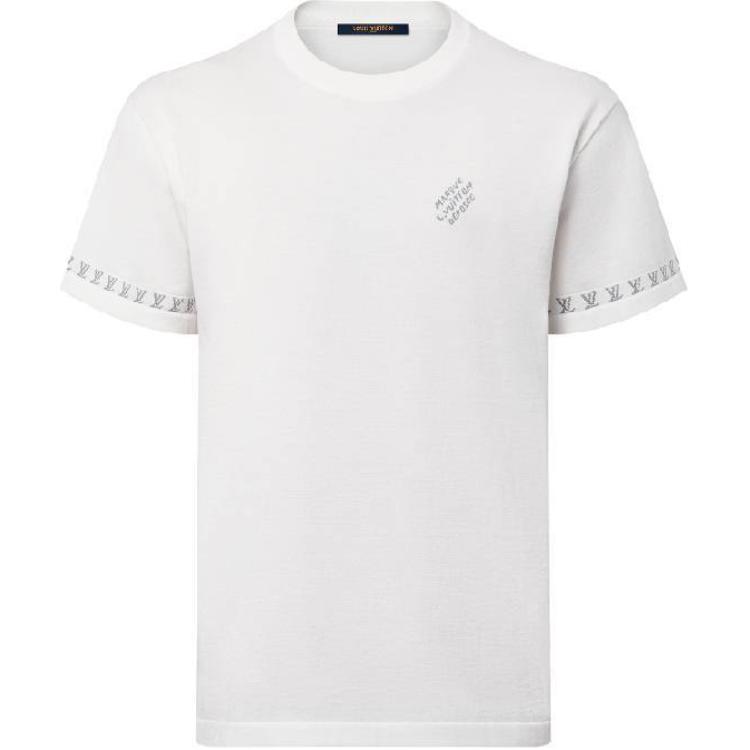 Order LOUIS VUITTON SS25 Alphabet Print Loose Fit White Tee 1AFQS9