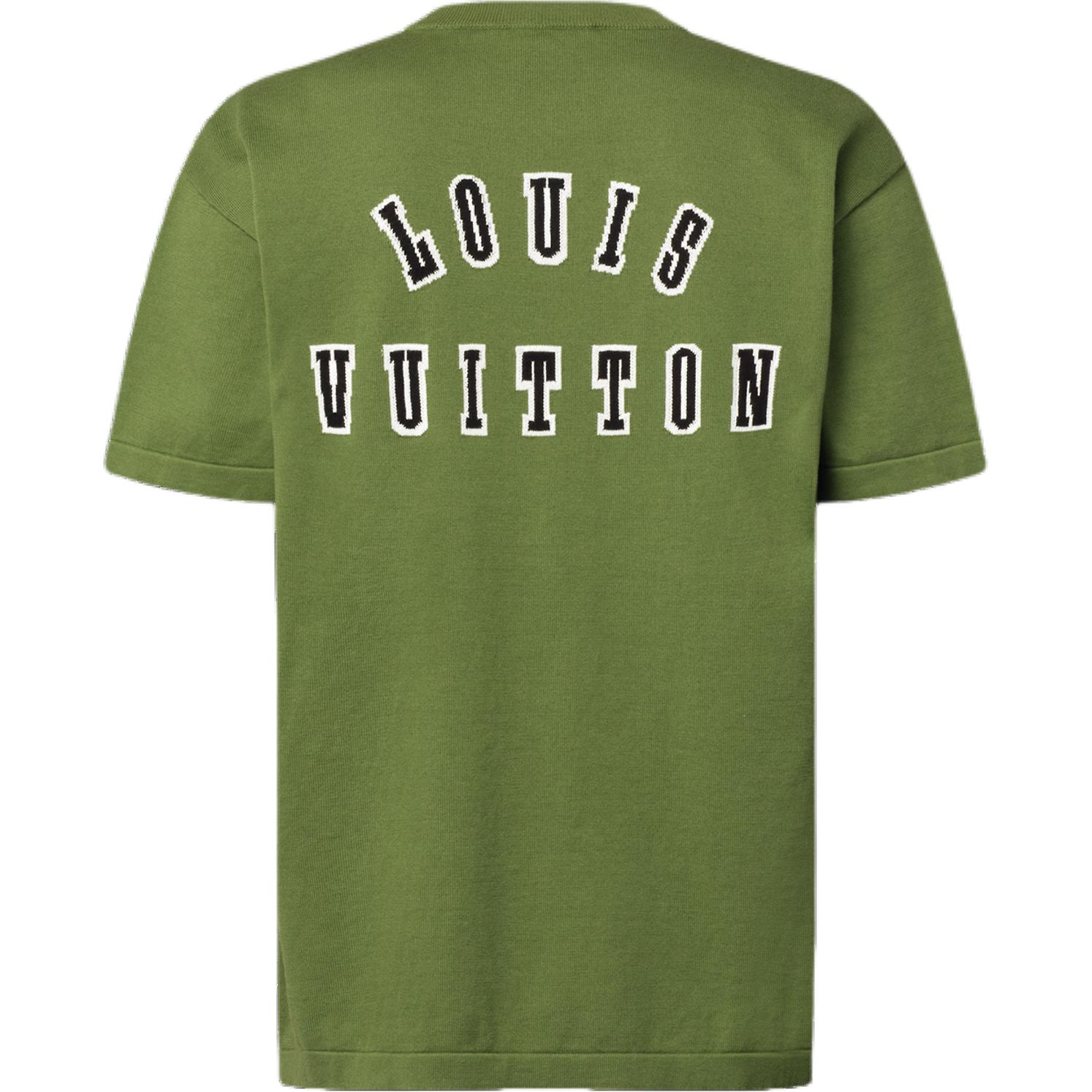 LOUIS VUITTON SS25 Green Cotton Crewneck T-Shirt Standard Fit 1AGJS4 圖 3