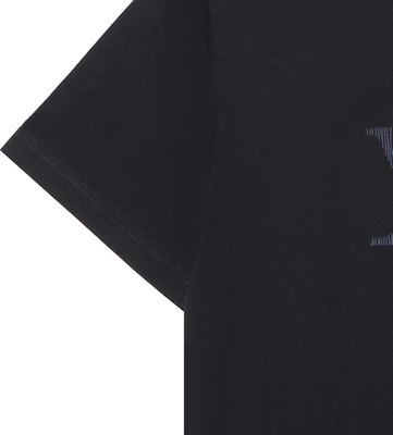 LOUIS VUITTON SS25 Logo Crewneck Short Sleeve T-Shirt Black 1AGTSD 2