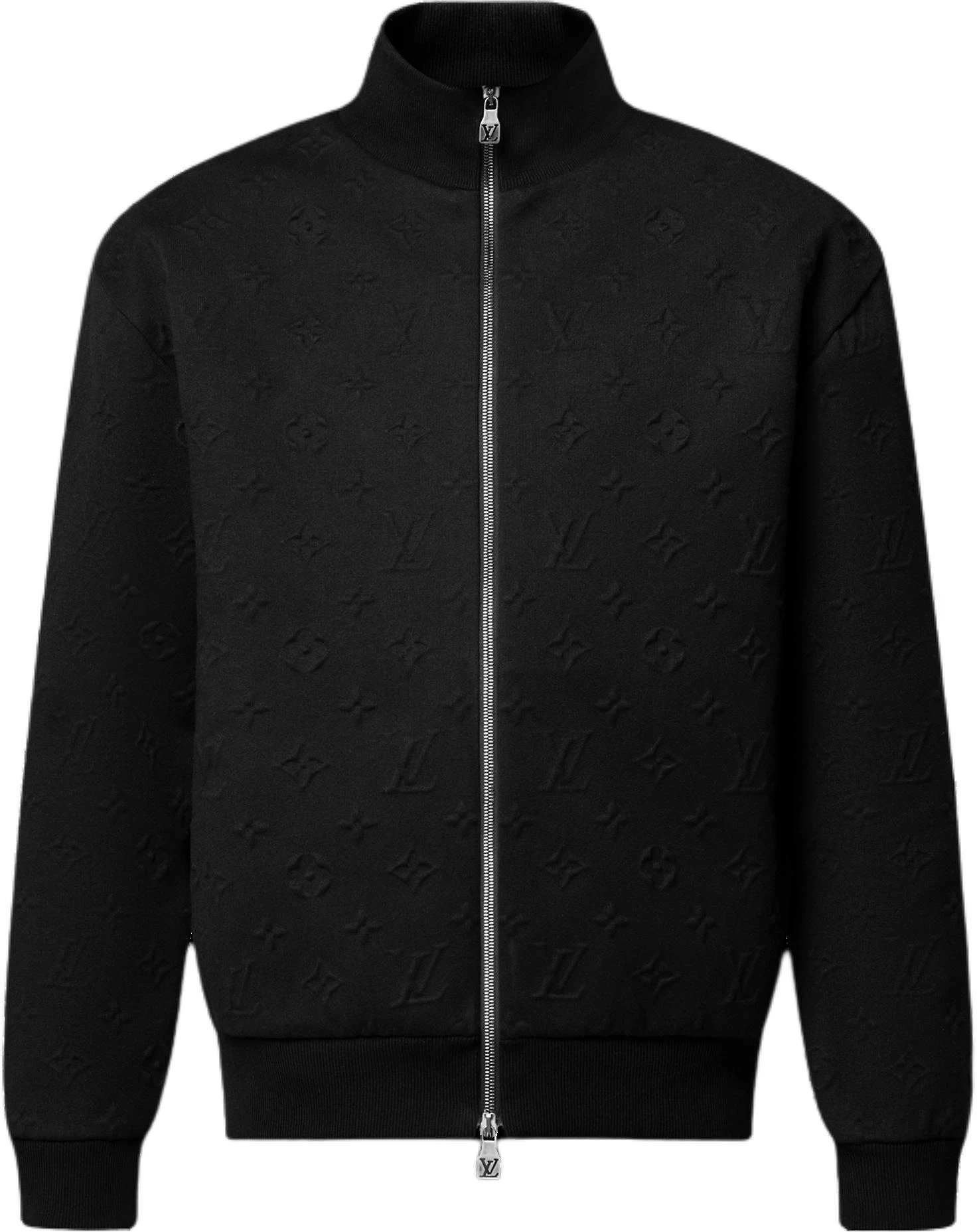 louis-vuitton-ss-25-monogram-embossed-knit-jacket-black-1-ahclo