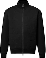 Louis Vuitton SS25 Monogram Embossed Knit Jacket Black 1AHCLO Louis Vuitton SS25 Monogram Embossed Knit Jacket Black 1AHCLO