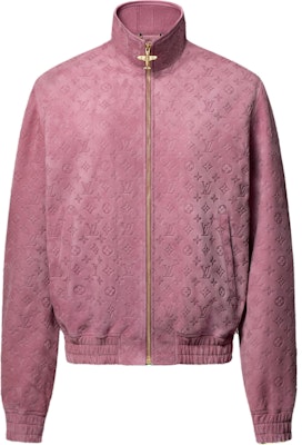 LOUIS VUITTON SS25 Monogram Embossed Suede Leather Zip Jacket Purple . 1AHBTO Buy LOUIS VUITTON SS25 Monogram Embossed Suede Leather Zip Jacket Purple . 1AHBTO