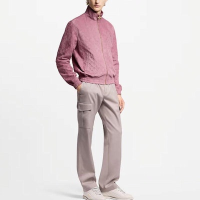 路易威登 SS25 壓紋復古麂皮拉鍊皮革外套 紫色 男款 1AHBTT Purchase 路易威登 SS25 壓紋復古麂皮拉鍊皮革外套 紫色 男款 1AHBTT