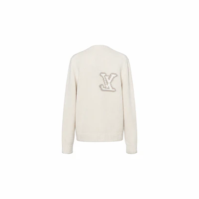 路易威登 SS25 春夏系列白色印花字母套头毛衣 1AHEC5 Lookbook 路易威登 SS25 春夏系列白色印花字母套头毛衣 1AHEC5