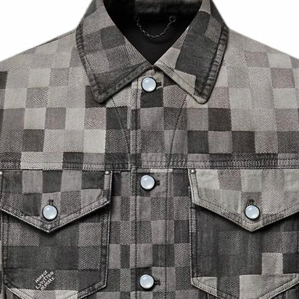 Sizing LOUIS VUITTON SS25 Spring Summer Single-Breasted Washed Jacket Multicolor 1AHEBL