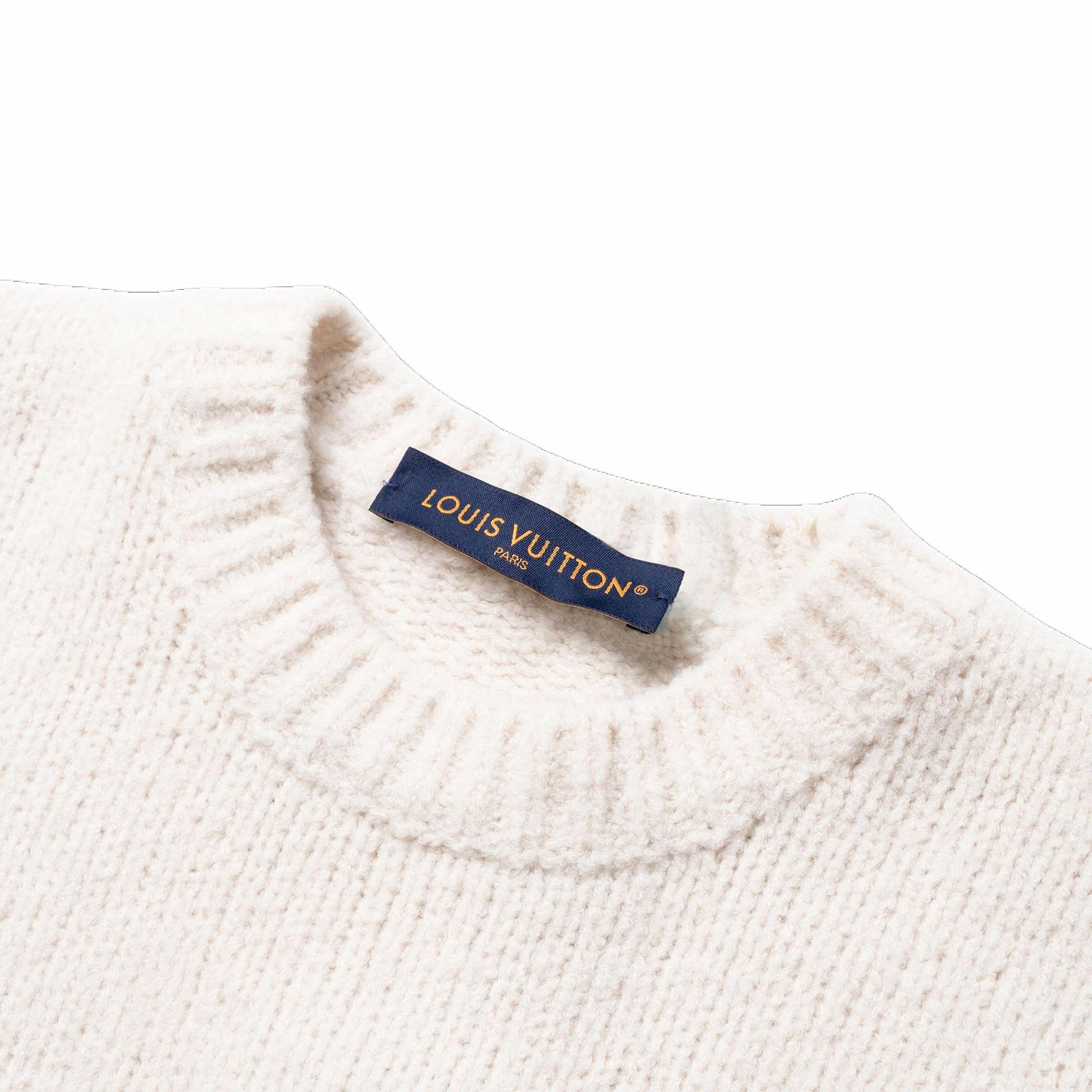 LOUIS VUITTON SS25 White Monogram Pullover Sweater Spring Summer Collection 1AHEC1 圖 4