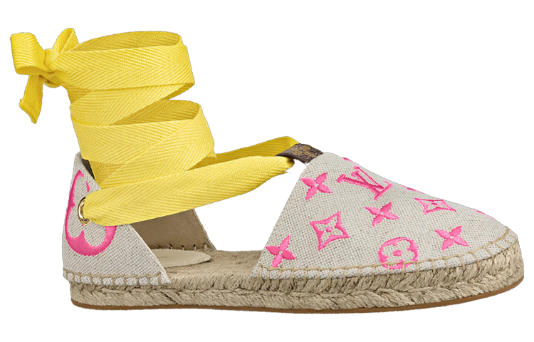 Louis Vuitton Starboard Sandals 'Beige Pink Yellow' 1A8GC2