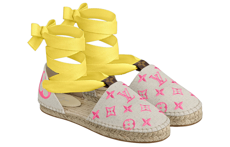 Lookbook Louis Vuitton Starboard Sandals 'Beige Pink Yellow' 1A8GC2