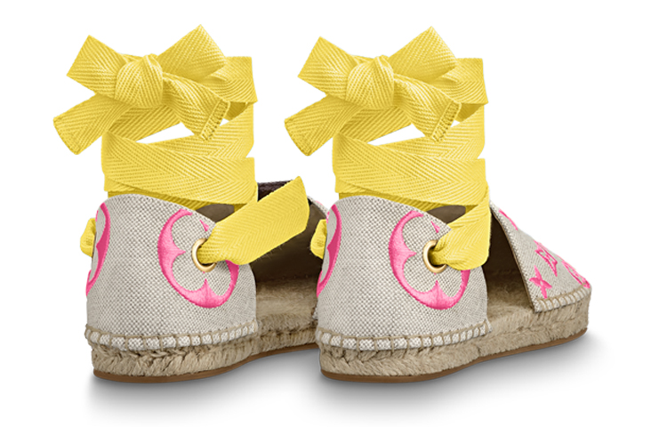 Shop Louis Vuitton Starboard Sandals 'Beige Pink Yellow' 1A8GC2