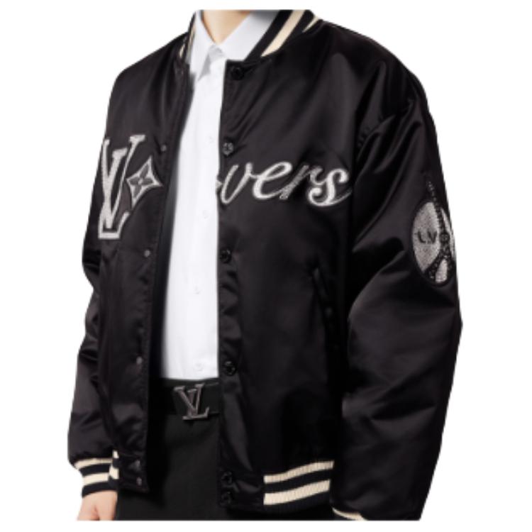 LOUIS VUITTON Stitch Logo Canvas Leather Belt Black 4cm Mens M8560Q 圖 6