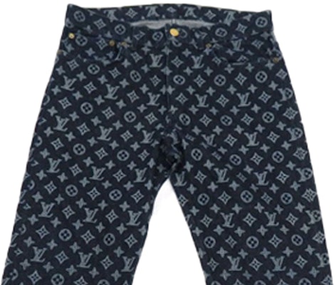 루이 비통 스트레이트 프린트 청바지 블루 1A47WG Purchase 루이 비통 스트레이트 프린트 청바지 블루 1A47WG